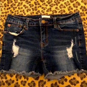 Hudson girls cut off denim shorts size 16